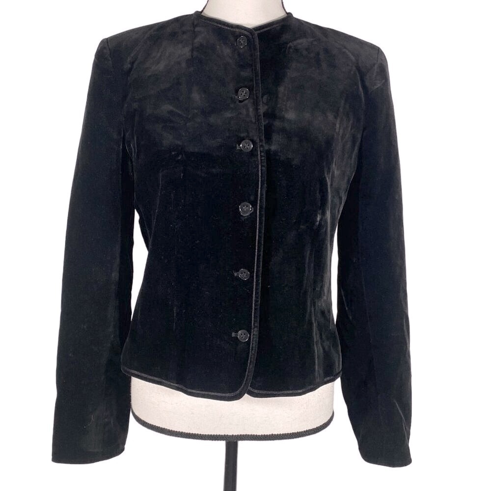 Vintage Y2K velvet whimsigoth cropped blazer grunge rock steampunk goth S